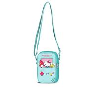 Hello Kitty Videogame-Bolso Bandolera Móvil Lite, Turquesa, 13 x 19 cm