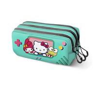 Hello Kitty Videogame-Estuche Portatodo Trick Fan 2.2, Turquesa 23 x 11 cm