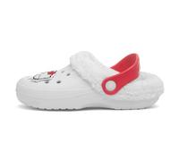 Hello Kitty Zuecos para niñas - Pantuflas con forro de piel para niños con correa trasera - Zapatos cómodos para interiores o exteriores para niños, White, 27 EU