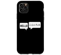 Hello Konnichiwa Japanese-English Translator Carcasa para iPhone 11 Pro MAX