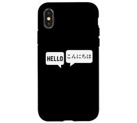 Hello Konnichiwa Japanese-English Translator Carcasa para iPhone X/XS
