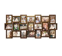 HELLO LAURA Marcos de fotos de collage de 21 aperturas para pared, marco de fotos de 4 x 6 pulgadas, marco de collage de múltiples fotos, marcos de fotos familiares, decoración de pared para el hogar,