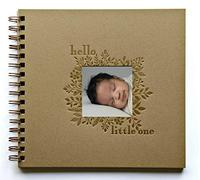 Hello Little One - Álbum de recuerdos para recién nacido, 90 páginas de papel kraft, 8,5 x 9 pulgadas, libro de recuerdos de recuerdos, libro de Bebe de memoria, libro de recuerdos del bebé (KR/Gr/K)