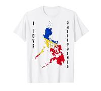 Hello Manila I Love Philippines Mapa Bandera Orgullosa Filipina Mamá Camiseta gráfica económica