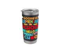 Hello Middle School, Goodbye Elementary School 2026 Last Day Vaso térmico de acero inoxidable de doble pared