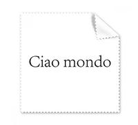 Hello Mundo italiano gafas paño de limpieza paño limpiador de regalo teléfono Protector de 5 unidades