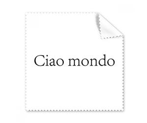Hello Mundo italiano gafas paño de limpieza paño limpiador de regalo teléfono Protector de 5 unidades