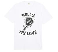 Hello My Love Padel Tenis Comfort Colors Adult Heavyweight T-Shirt