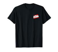 Hello My Name is Antisocial divertido diseño introvertido Camiseta