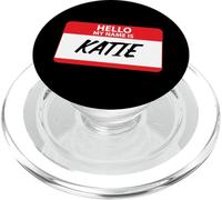 Hello My Name Is Katie Classic - Etiqueta con Nombre PopSockets PopGrip para MagSafe