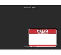 Hello my name is: sketchbook for graffiti street artist containing pattern of train, walls, roller blind and blank pages. 100 pages to draw.