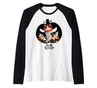 Hello Neighbor - Masked Cat on White Camiseta Manga Raglan