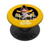 Hello Neighbor - Masked Cat on White PopSockets PopGrip Adhesivo