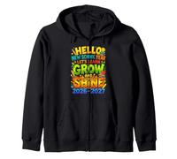 Hello New School Year Let's Learn Back to School Sudadera con Capucha
