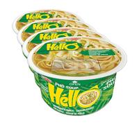 HELLO PHO Fideos instantáneos de arroz, pollo, sin gluten - 1 x 70 g (Paquete de 4)