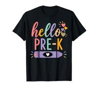 Hello Pre-K Back To School Pre-Kindergarten Teacher Student Camiseta