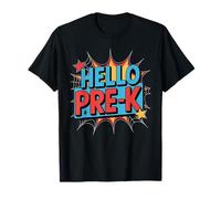 Hello Pre-K Comic Book Style Kids Camiseta
