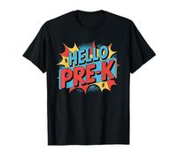 Hello Pre-K Comic Book Style Kids Camiseta
