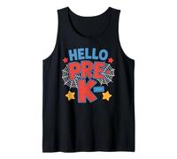 Hello Pre-K Comic Book Style Kids Camiseta sin Mangas
