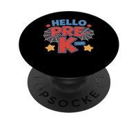 Hello Pre-K Comic Book Style Kids PopSockets PopGrip Adhesivo