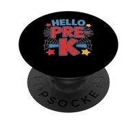 Hello Pre-K Comic Book Style Kids PopSockets PopGrip Adhesivo