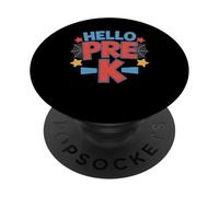 Hello Pre-K Comic Book Style Kids PopSockets PopGrip Adhesivo