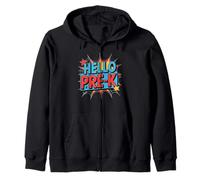 Hello Pre-K Comic Book Style Kids Sudadera con Capucha