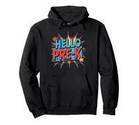 Hello Pre-K Comic Book Style Kids Sudadera con Capucha