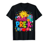 Hello Pre-K Girl Cute School Supplies Back To School Camiseta