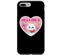 Hello Pre-K Pre K PreK Niña Gatito Lindo Gato Regreso A La Escuela Carcasa para iPhone 7 Plus/8 Plus