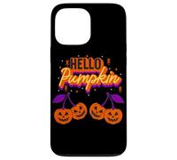 Hello Pumpkin Cherry Jack-O-Lantern Faces Retro Halloween Carcasa para iPhone 13 Pro MAX