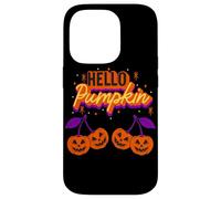 Hello Pumpkin Cherry Jack-O-Lantern Faces Retro Halloween Carcasa para iPhone 14 Pro