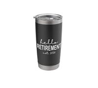 Hello Retirement Est 2026 Design For Retired Men Women Vaso térmico de acero inoxidable de doble pared
