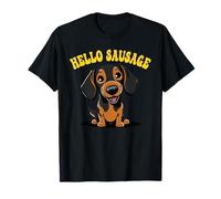 Hello Sausage, lindo gráfico de perro salchicha Camiseta