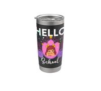 Hello School Cute Princess Pretty Cute Girl Niñas pequeñas Vaso térmico de acero inoxidable de doble pared