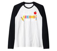 Hello Second Grade Team 2nd Grade Back to School Teacher Kid Camiseta Manga Raglan