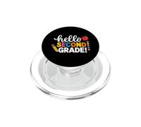 Hello Second Grade Team 2nd Grade Back to School Teacher Kid PopSockets PopGrip para MagSafe