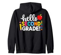 Hello Second Grade Team 2nd Grade Back to School Teacher Kid Sudadera con Capucha