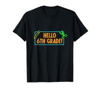 Hello Sixth Grade! 6th Grader First Day of School Boy Girl Camiseta gráfica económica