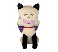 HELLO! SPANK Peluche suave personaje de colección Micía Gatita Gata - Altura 18 cm Color Beige