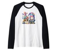 Hello Spring Decor For Women Men and Kids Cute Hippie GNOME Camiseta Manga Raglan