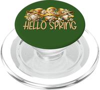Hello Spring Gnomes For Women and Girls Who Loves Honey Bees PopSockets PopGrip para MagSafe