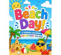 Hello Summer! A Kid's Coloring & Activity Book. Single-Sided Pages - Perfect for Markers & Paints: 40 Fun Beach & Ocean Scenes with Mazes and Word Search for Kids Ages 3-6