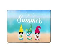 Hello Summer - Alfombra de 1 área para decoración de sala de estar, alfombras suaves y lavables para dormitorio, 63 x 48 pulgadas, alfombra interior para dormitorio y sala de estar