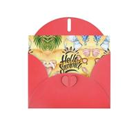 Hello Summer Beach Greetings - Tarjetas individuales con sobres, tarjetas de felicitación pensando en ti, tarjetas de aliento