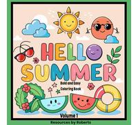Hello Summer Bold and Easy Coloring Book