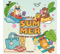Hello Summer Bold and Easy Coloring Book: Fun Cute Summer Designs for Stress Relief and Relaxation for Kids and Adults (Bold & Easy Seasons)