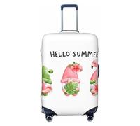 Hello Summer - Fundas protectoras elásticas para equipaje de viaje, diseño de gnomo de 45,7 a 81,3 cm, Negro, M
