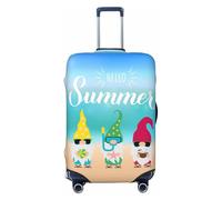 Hello Summer Gnome 1 - Fundas protectoras elásticas para equipaje de 45,7 a 81,3 cm, Black, XL