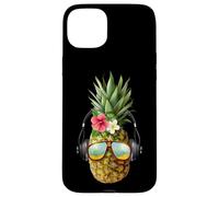 Hello Summer Graphic tee Shirt, Funny Summer Beach Pineapple Carcasa para iPhone 15 Plus